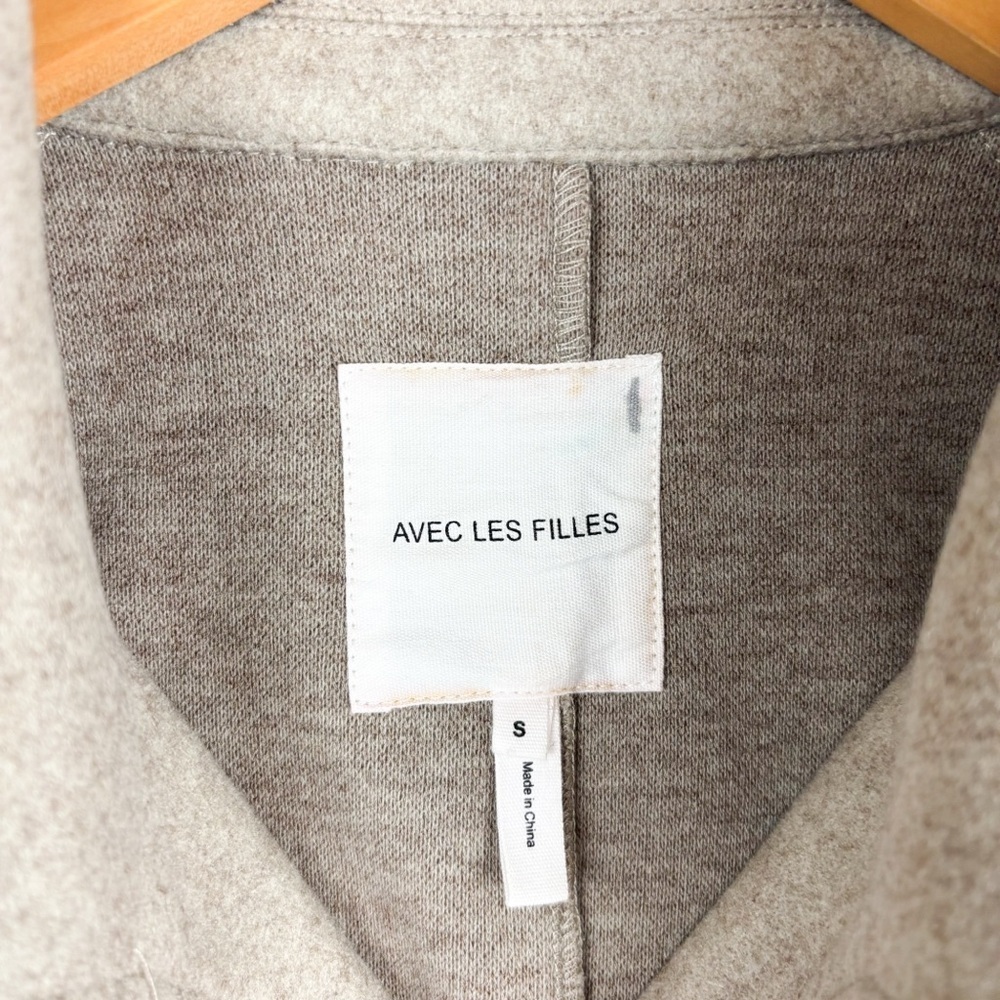 Avec Les Filles Utility Felted Full Zip Up Shacket Jacket Size S - Picture 4 of 10